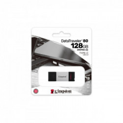 Kingston Technology DataTraveler 80 unità flash USB 128 GB USB tipo-C 3.2 Gen 1 (3.1 Gen 1) Nero, Argento