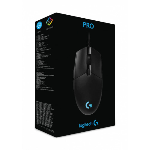 Logitech PRO HERO mouse USB tipo A Ottico 16000...