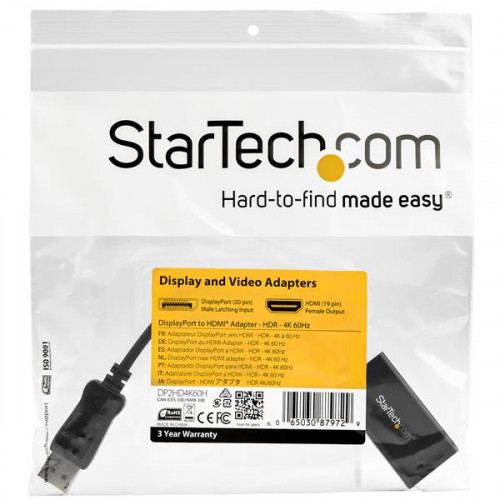 StarTech.com Adattatore DisplayPort a HDMI con...