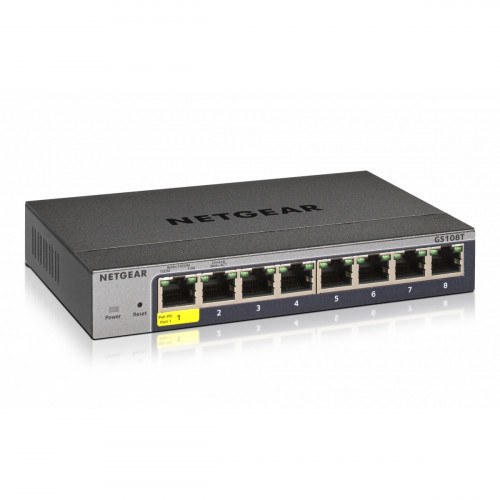 Netgear GS108Tv3 Gestito L2 Gigabit Ethernet...