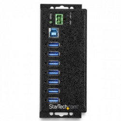 StarTech.com Hub USB 3.0 industriale a 7 porte con adattatore di alimentazione esterno - Protezione ESD e sovratensioni a 350 W