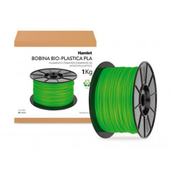 Hamlet Bobina di filamento per stampanti 3D Bio-Plastica Verde da 1kg