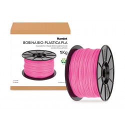 Hamlet Bobina di filamento per stampanti 3D Bio-Plastica Rosa da 1kg