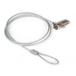 Hamlet Notebook Lock cavo di sicurezza per pc e notebook con lucchetto e combinazione di 120m in acciaio