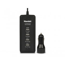Hamlet Car Charger alimentatore usb da auto 5 porte 40w