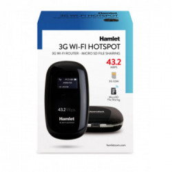 Hamlet Router Wi-Fi 3G condivisione rete fino a 10 dispositivi con slot Micro SD fino a 32 GB