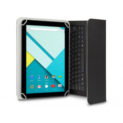 Hamlet Universal Cover 101 KBT2 custodia universale con tastiera bluetooth removibile per tablet da 19,1''
