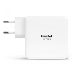 Hamlet 61W Type-C Charger alimentatore universale per notebook bianco