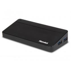 Hamlet XHUB70036 hub di interfaccia USB 3.2 Gen 1 (3.1 Gen 1) Type-B 5000 Mbit/s Nero