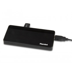 Hamlet XHUB70036 hub di interfaccia USB 3.2 Gen 1 (3.1 Gen 1) Type-B 5000 Mbit/s Nero