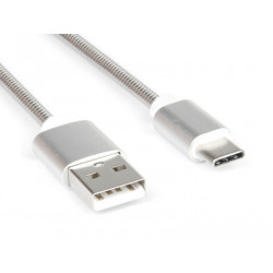 Hamlet XCU2A-UC-MM15 cavo di alimentazione Argento 1,5 m USB A PoweredUSB