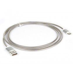 Hamlet XCU2A-UC-MM15 cavo di alimentazione Argento 1,5 m USB A PoweredUSB