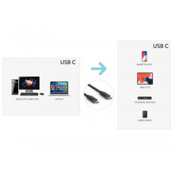 Hamlet XCUC-UC-MM18 cavo di alimentazione Nero 1,8 m