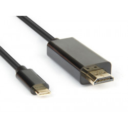 Hamlet XVAUC-HDM4K20 cavo e adattatore video 2 m USB tipo-C HDMI tipo A (Standard) Nero