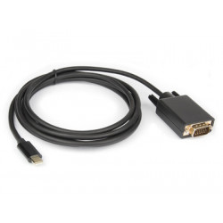 Hamlet XVAUC-VGA20 cavo e adattatore video 2 m USB tipo-C VGA (D-Sub) Nero