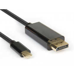 Hamlet XVAUC-DP4K20 cavo e adattatore video 2 m USB tipo-C DisplayPort Nero