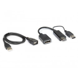 Hamlet VAHDM-DPA HDMI tipo A (Standard) DisplayPort Nero