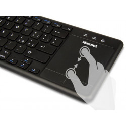 Hamlet XKK400ITA tastiera RF Wireless QWERTY Italiano Nero