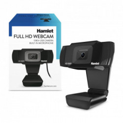 Hamlet HWCAM1080 webcam 2 MP 1920 x 1080 Pixel USB 2.0 Nero