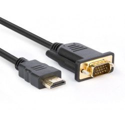 Hamlet XVCHDM-VGA180 cavo e adattatore video 1,8 m HDMI tipo A (Standard) VGA (D-Sub) Nero