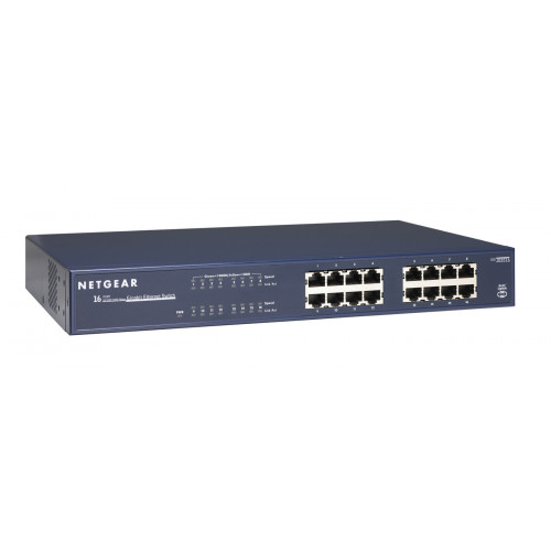 Netgear JGS516 Non gestito Blu