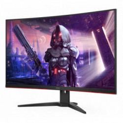 AOC Gaming CQ32G2SE/BK LED display 80 cm (31.5") 2560 x 1440 Pixel 2K Ultra HD Nero, Rosso