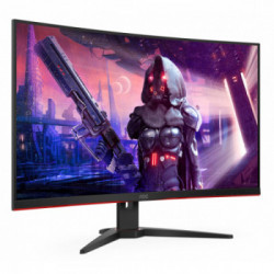 AOC Gaming CQ32G2SE/BK LED display 80 cm (31.5") 2560 x 1440 Pixel 2K Ultra HD Nero, Rosso