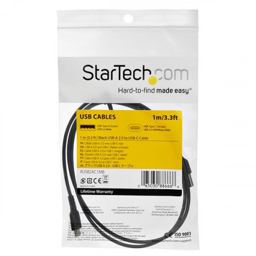 StarTech.com Cavo USB-C di 1 m - Nero
