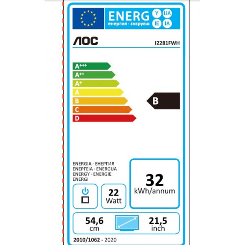 AOC Style-line I2281FWH monitor piatto per PC...