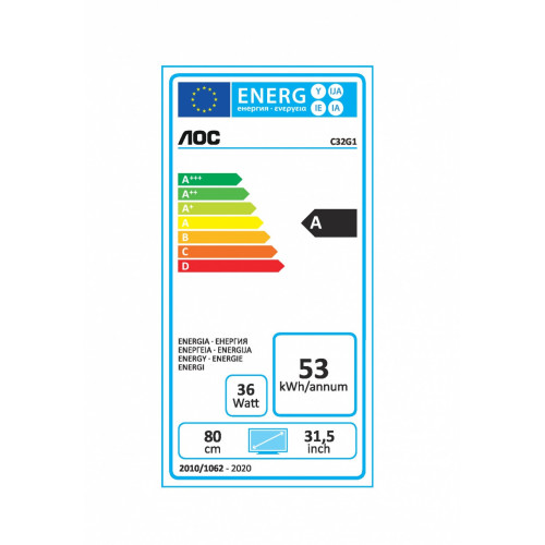 AOC Gaming C32G1 LED display 80 cm (31.5") 1920...