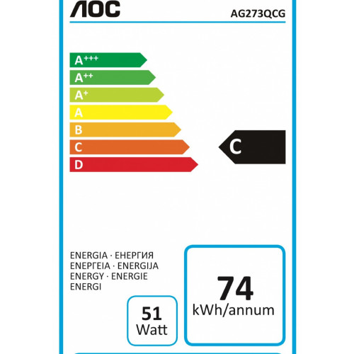 AOC Gaming AG273QCG monitor piatto per PC 68,6...
