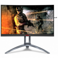 AOC Gaming AG273QCX monitor piatto per PC 68,6 cm (27") 2560 x 1440 Pixel Wide Quad HD LED Nero, Rosso, Argento