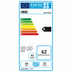 AOC Gaming AG273QCX monitor piatto per PC 68,6 cm (27") 2560 x 1440 Pixel Wide Quad HD LED Nero, Rosso, Argento