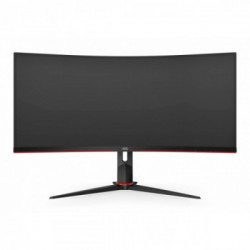 AOC Gaming CU34G2/BK LED display 86,4 cm (34") 3440 x 1440 Pixel WQHD Nero, Rosso