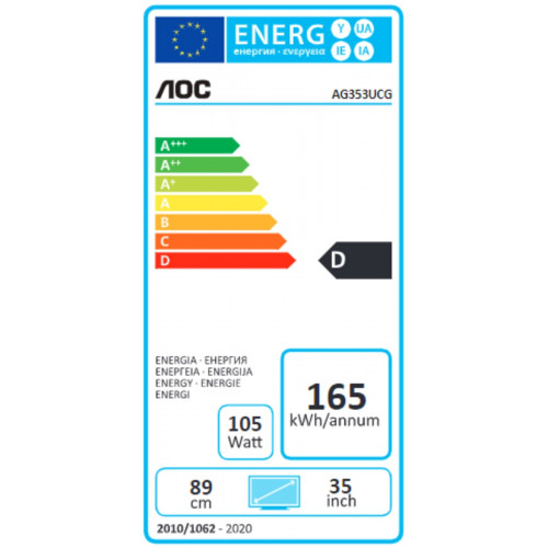 AOC Gaming AG353UCG monitor piatto per PC 88,9...