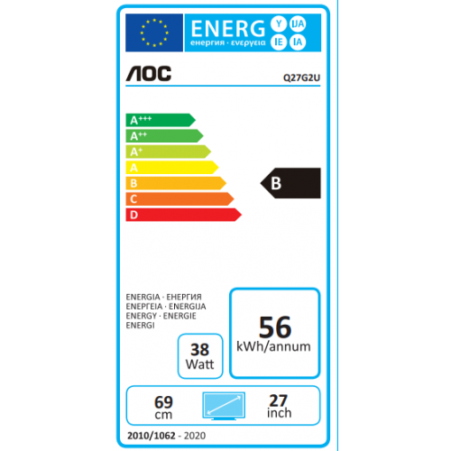 AOC Gaming Q27G2U/BK monitor piatto per PC 68,6...