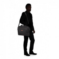 American Tourister At Work borsa per notebook 39,6 cm (15.6") Valigetta ventiquattrore Nero, Arancione