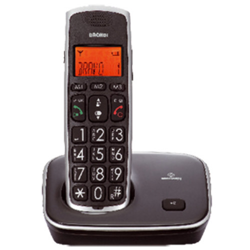 Brondi Bravo Gold Telefono DECT Nero...