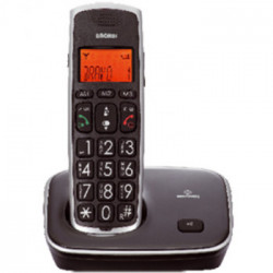 Brondi Bravo Gold Telefono DECT Nero Identificatore di chiamata