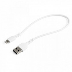 StarTech.com Cavo da USB-A a Lightning da 30cm bianco - Robusto e resistente cavo di alimentazione/sincronizzazione in fibra