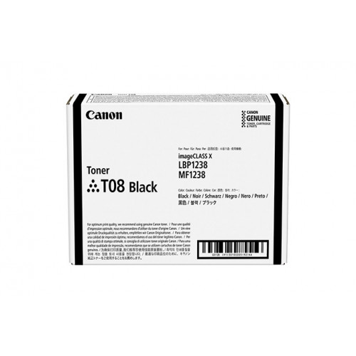 Canon TONER T08 BLACK 1 pezzo(i) Originale Nero