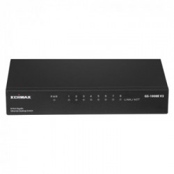 Edimax GS-1008E V2 switch di rete Non gestito Gigabit Ethernet (10/100/1000) Nero