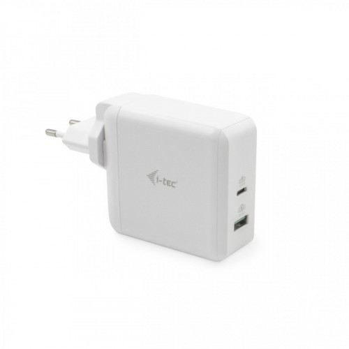 i-tec USB-C Travel Charger 60W + USB-A Port 18W