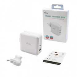 i-tec USB-C Travel Charger 60W + USB-A Port 18W