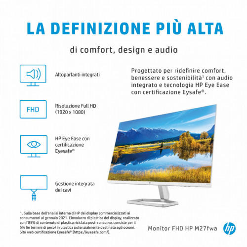 HP M27fwa 68,6 cm (27") 1920 x 1080 Pixel Full...
