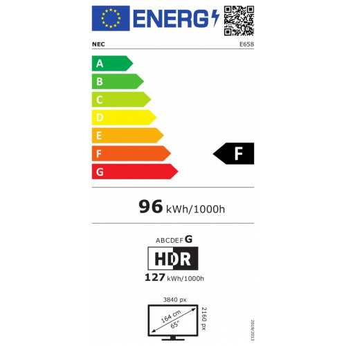 NEC MultiSync E658 165,1 cm (65") IPS 4K Ultra...