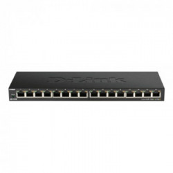 D-Link DGS-1016S switch di rete Non gestito Gigabit Ethernet (10/100/1000) Nero