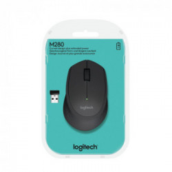 Logitech M280 - Mouse Wireless BT, Puntatore ottico, Nero