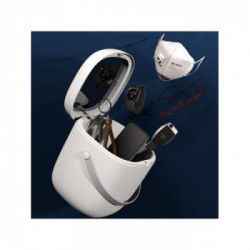 V7 Sterilizzatore UV-C con 6 LED, Lampada Sterilizzazione Rapida 99,9%, Adatto per Cellulari, Occhiali, Chiavi, MAscherine e