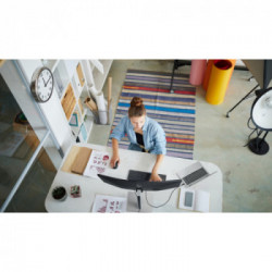 HP E344c 86,4 cm (34") 3440 x 1440 Pixel WQHD LED Nero, Argento